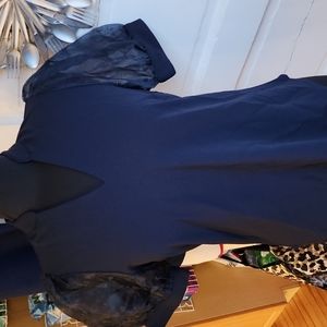 7th Avenue New York & Company Design Studio women's chiffon sleeve blouse small